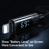 Real-time monitoring of battery level Digial Display 36W Type-C to Lightning Data Cable 1.2m
