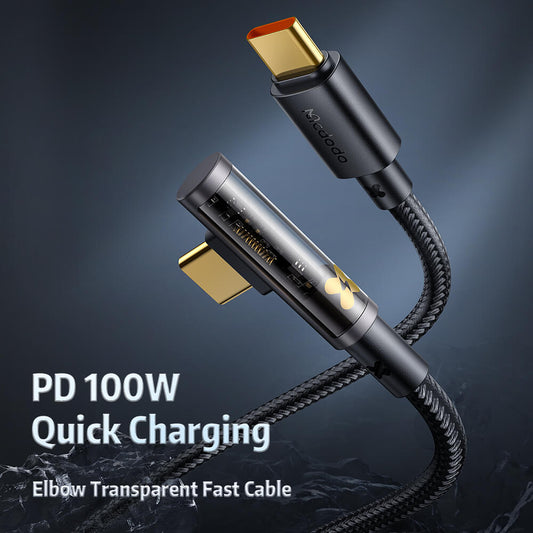 Mcdodo Prism Series 100W USB-C to USB-C Transparent Cable 1.2/1.8m