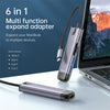 Mcdodo 6 in 1 HUB  HDMI; USB-A 3.0*2; USB-C(PD 100W);  SD/TF Card Slot