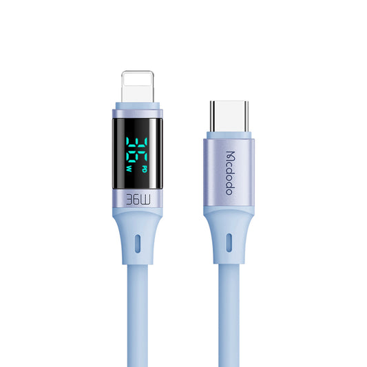 Mcdodo Digital HD Silicone USB-C to Lightning 36W Cable (1.2/1.8m)