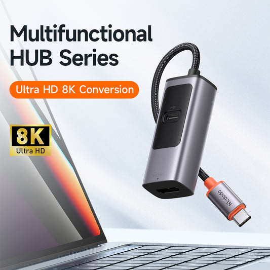 Mcdodo 2 in 1 USB-C HUB (PD100W+RJ45)
