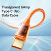 Mcdodo Amber Series 6A USB-A to USB-C Transparent Cable (1.2/1.8M)