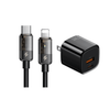 Mcdodo Auto Power Off USB-C to Lightning Transparent Cable (1.2m/1.8m)