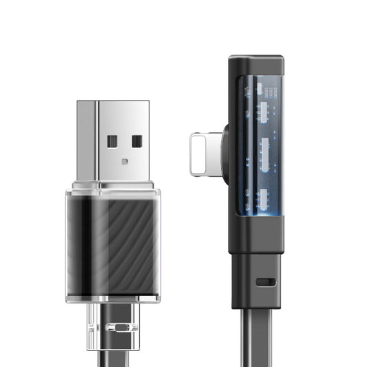 Mcdodo Dichromatic Lightning 90 Degree Data Cable with LED (1.2/1.8M)