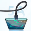 3 in 1 66W USB-A to Lightning+Micro+Type-C  Super Fast Charging Data Cable With LED