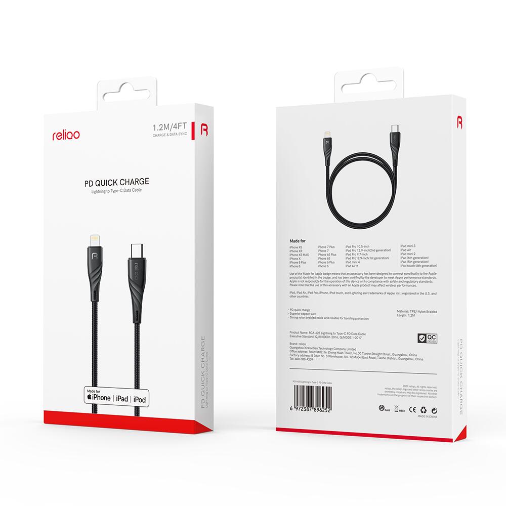 MFI Type-C to Lightning Data cable (Reliqo MFI Certificated)