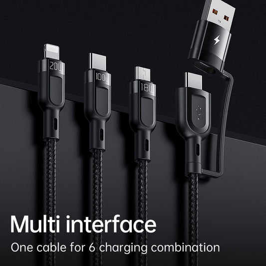Mcdodo Thunder Series 2 in 3  Fast Charging Cable 100W (1.2M)