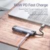 Mcdodo 6 in 1 HUB  HDMI; USB-A 3.0*2; USB-C(PD 100W);  SD/TF Card Slot
