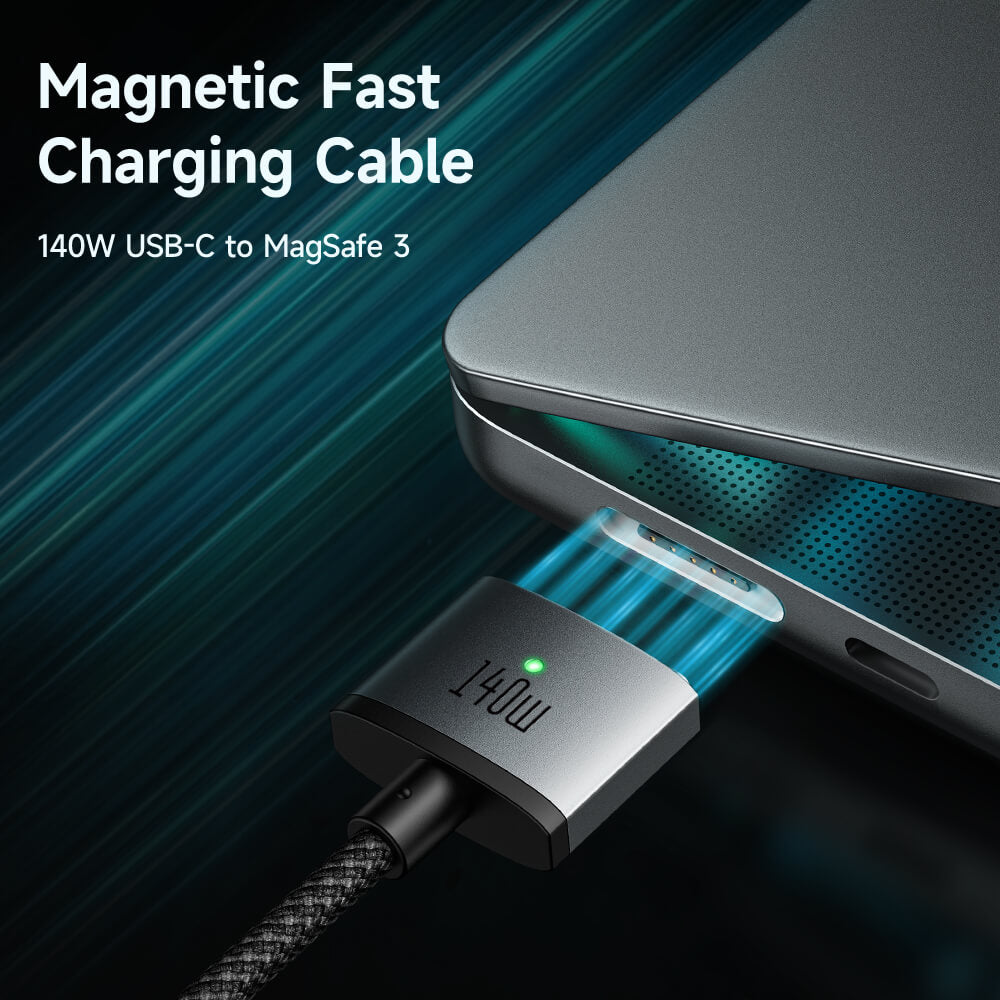 Flash Cable Usb Mcdodo Flash 140W USB-C to Magsafe 3 Magnetic Cable with LED (2M ...